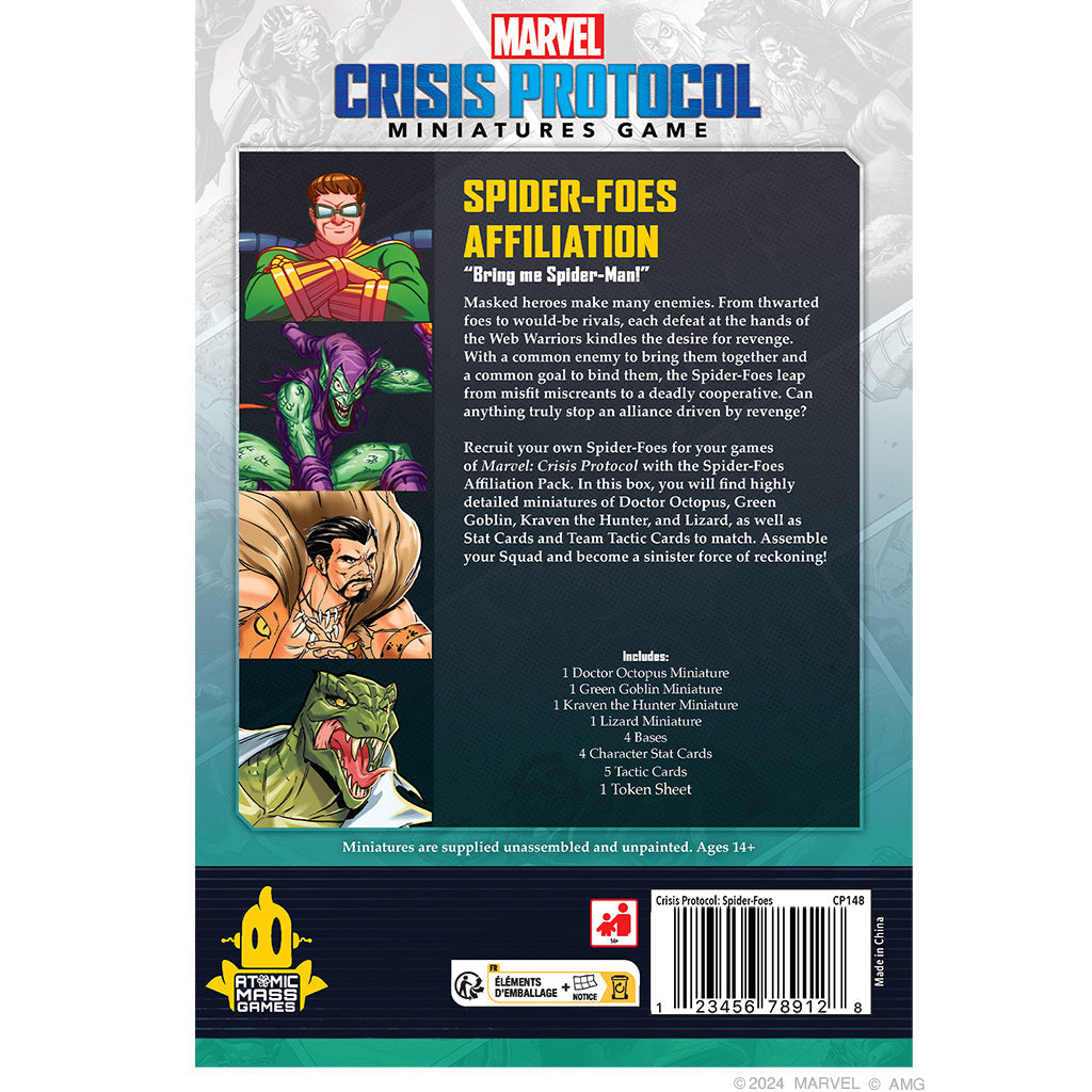 Marvel Crisis Protocol - Spider Foes Affiliation Pack