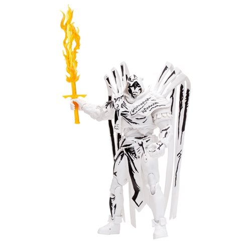 DC Multiverse Azrael Curse of the White Knight Sketch Gold Label 7-Inch Action Figure - Entertainment Earth Exclusive