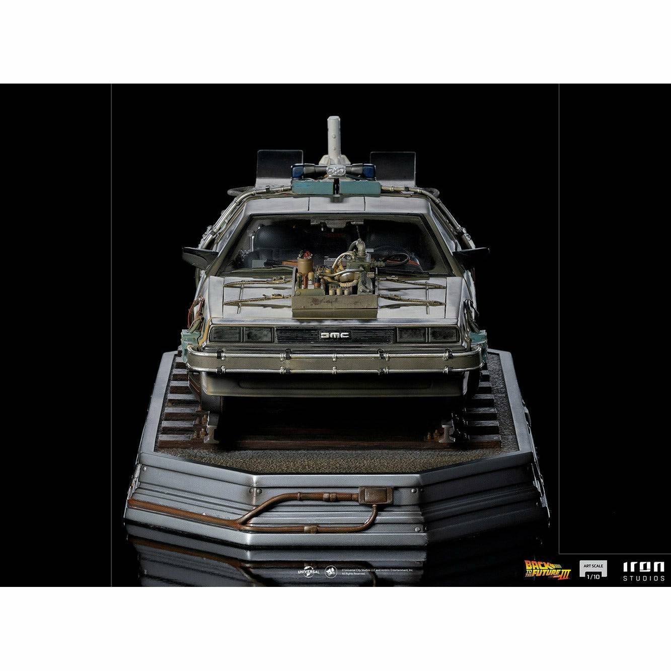 Iron Studios Back to the Future Part III DeLorean 1:10 Scale Statue