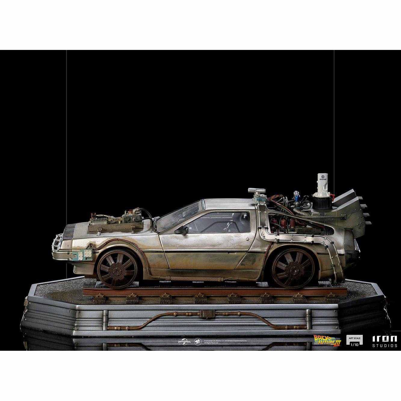 Iron Studios Back to the Future Part III DeLorean 1:10 Scale Statue