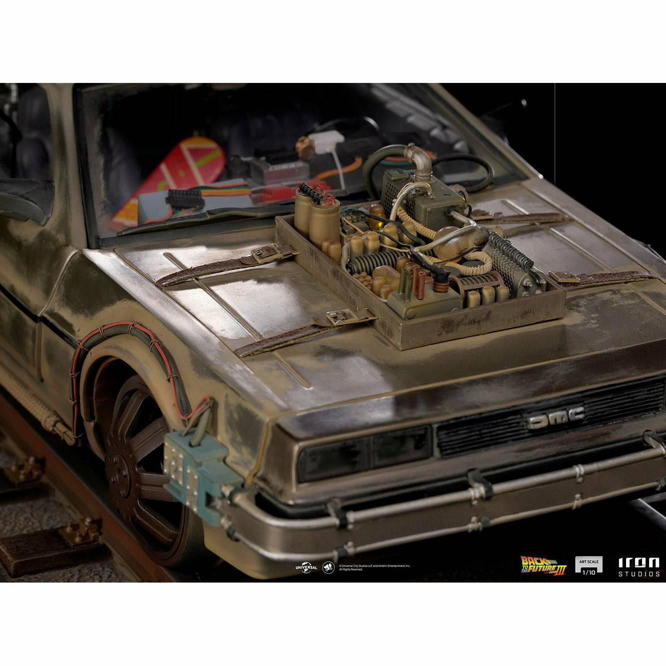 Iron Studios Back to the Future Part III DeLorean 1:10 Scale Statue