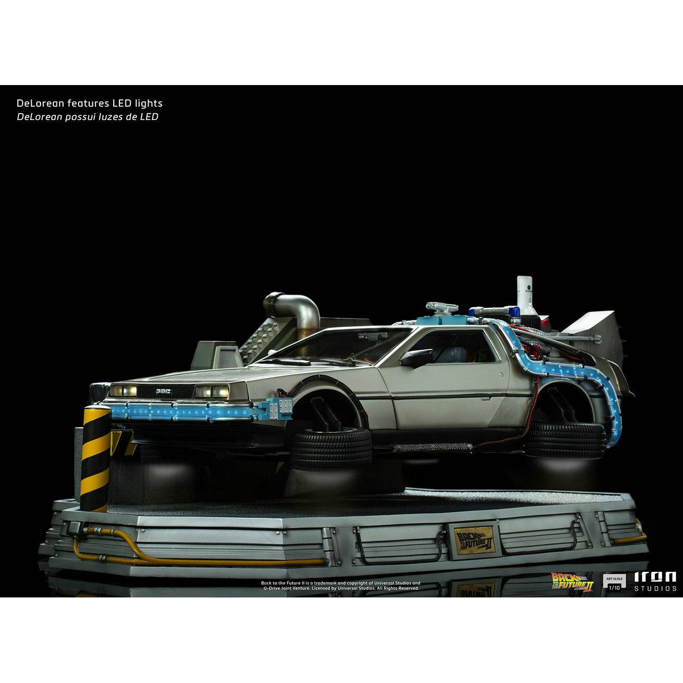 Iron Studios Back to the Future Part II DeLorean (Regular Version) 1:10 Scale Statue