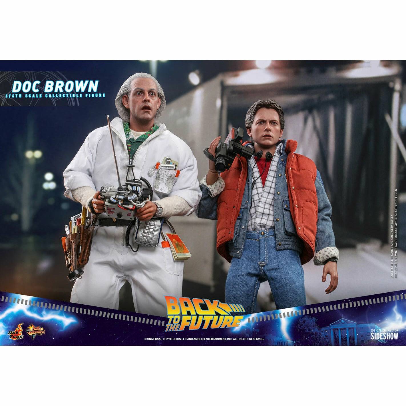 Hot Toys Back to the Future Doc Brown (Standard Version) 1:6 Scale Collectible Figure