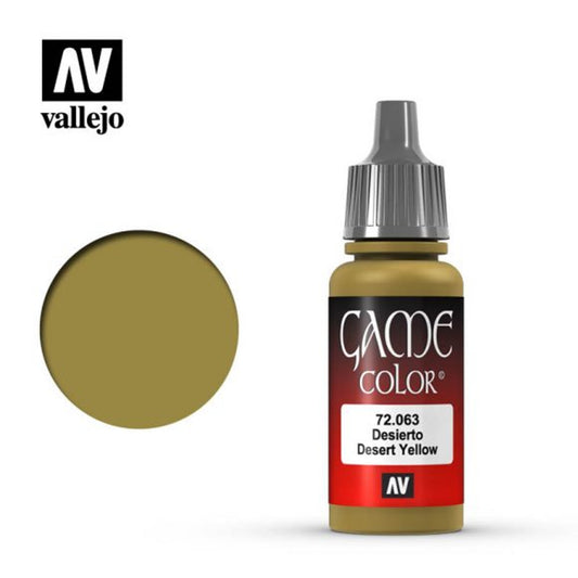 Vallejo Game Color Paint: Desert Yellow (17ml)