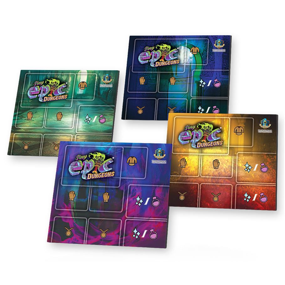 Tiny Epic Dungeons: Official Game Mats Pack - Includes 4 Mats