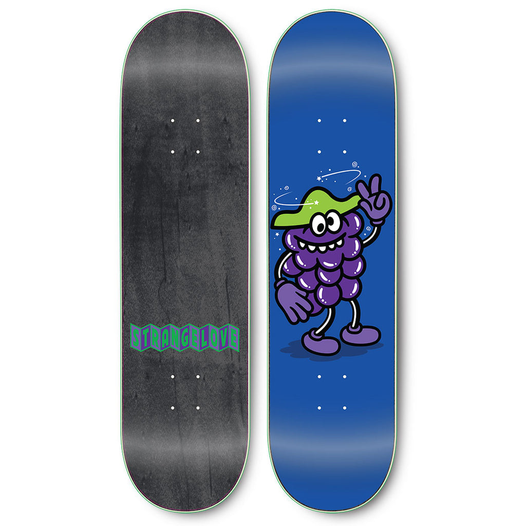 STRANGELOVE Goofy Grape - Flocked Blue 8.5" Skateboard Deck