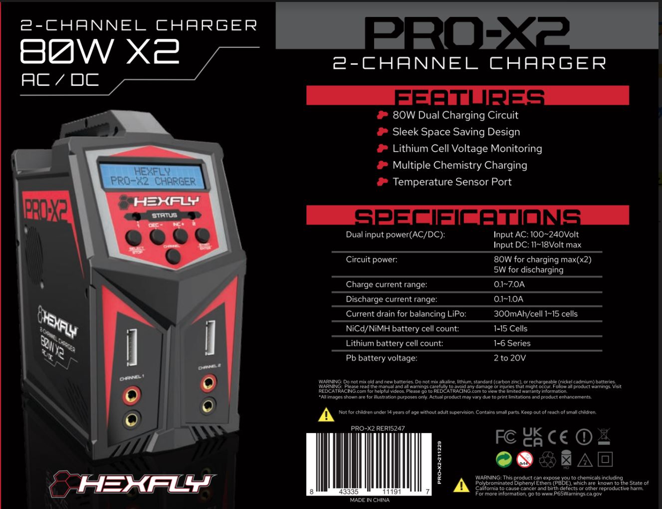 Redcat Hexfly Pro X-2 Charger