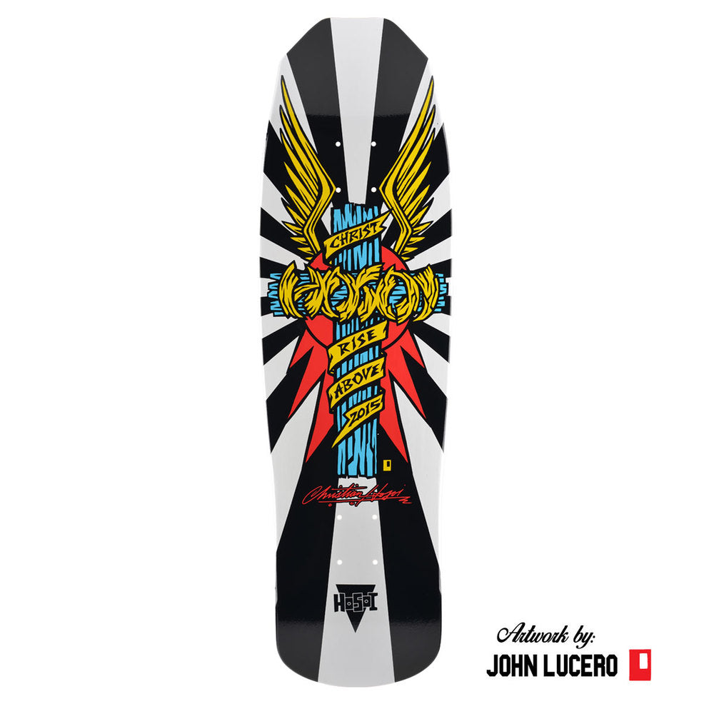 Hosoi Wings 9" Skateboard Deck Art by John Lucero