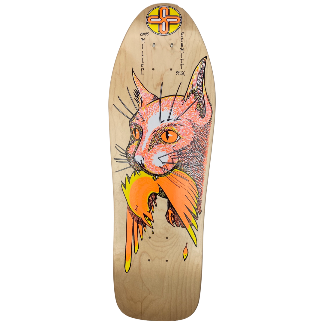 Schmitt Stix Chris Miller Bird In Mouth 10" Skateboard Deck