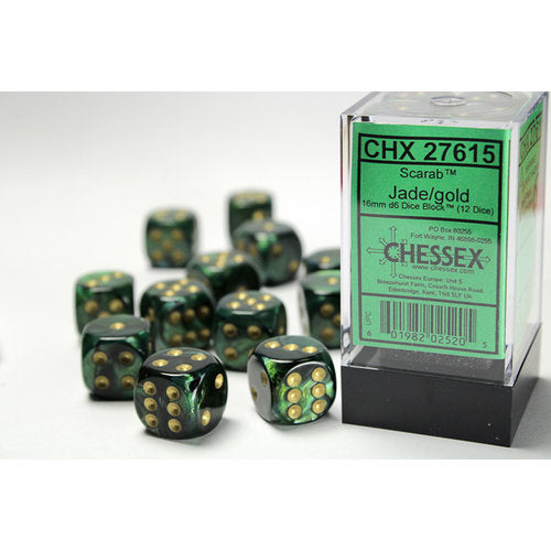 Chessex: D6 Scarab Dice sets - 16mm