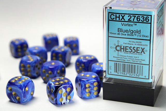 Chessex: D6 Vortex Dice set - 16MM