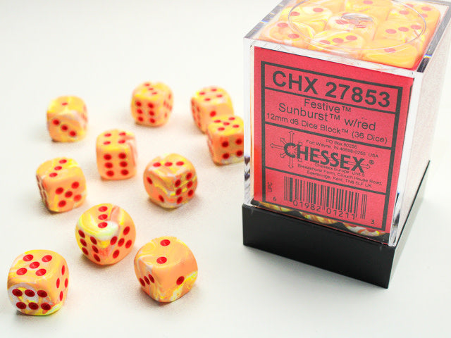 Chessex: Polyhedral Festive Dice sets - 12MM D6