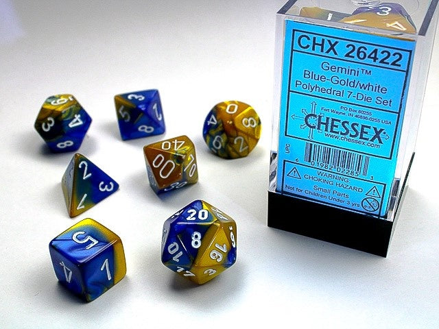 CHESSEX: POLYHEDRAL Gemini DICE SETS