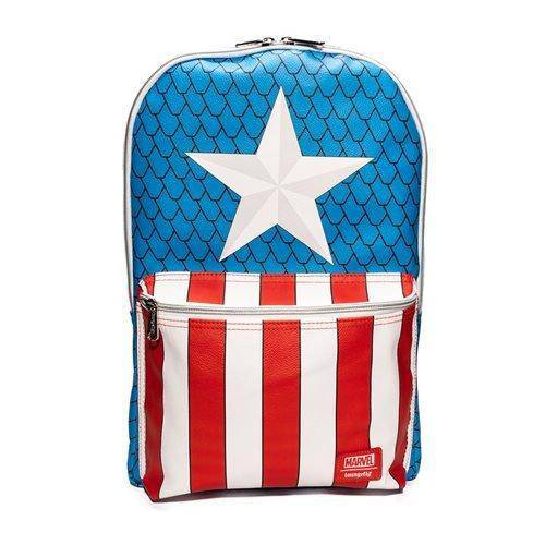 Loungefly Captain America Cosplay Backpack with Pin Set - Entertainment Earth Exclusive