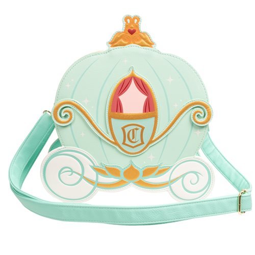 Loungefly Cinderella Reversible Pumpkin Carriage Crossbody Purse - Entertainment Earth Exclusive