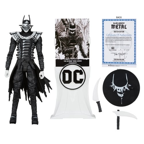 McFarlane Toys DC Multiverse The Batman Who Laughs Sketch Edition Gold Label 7-Inch Scale Action Figure - Entertainment Earth Exclusive