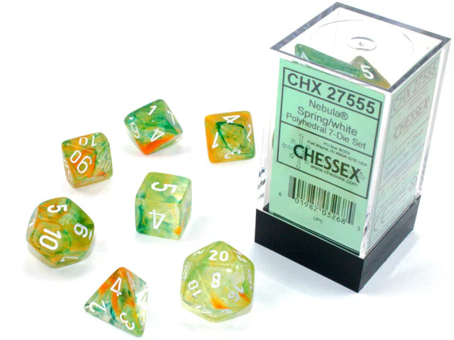 Chessex: Polyhedral Nebula Dice sets