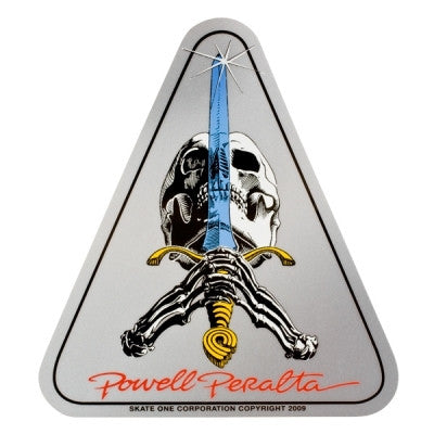 Powell Peralta Skull Sword Triangle Skateboard Sticker