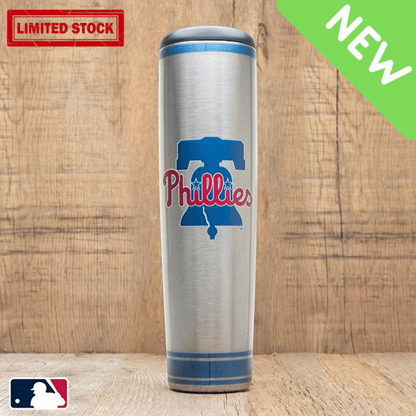 Philadelphia Phillies Metal Dugout Mug | Stainless Steel Baseball Bat Mug