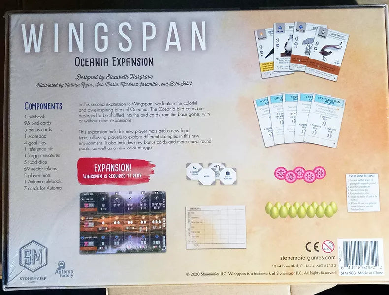 Wingspan - Oceania Expansion - Board Game