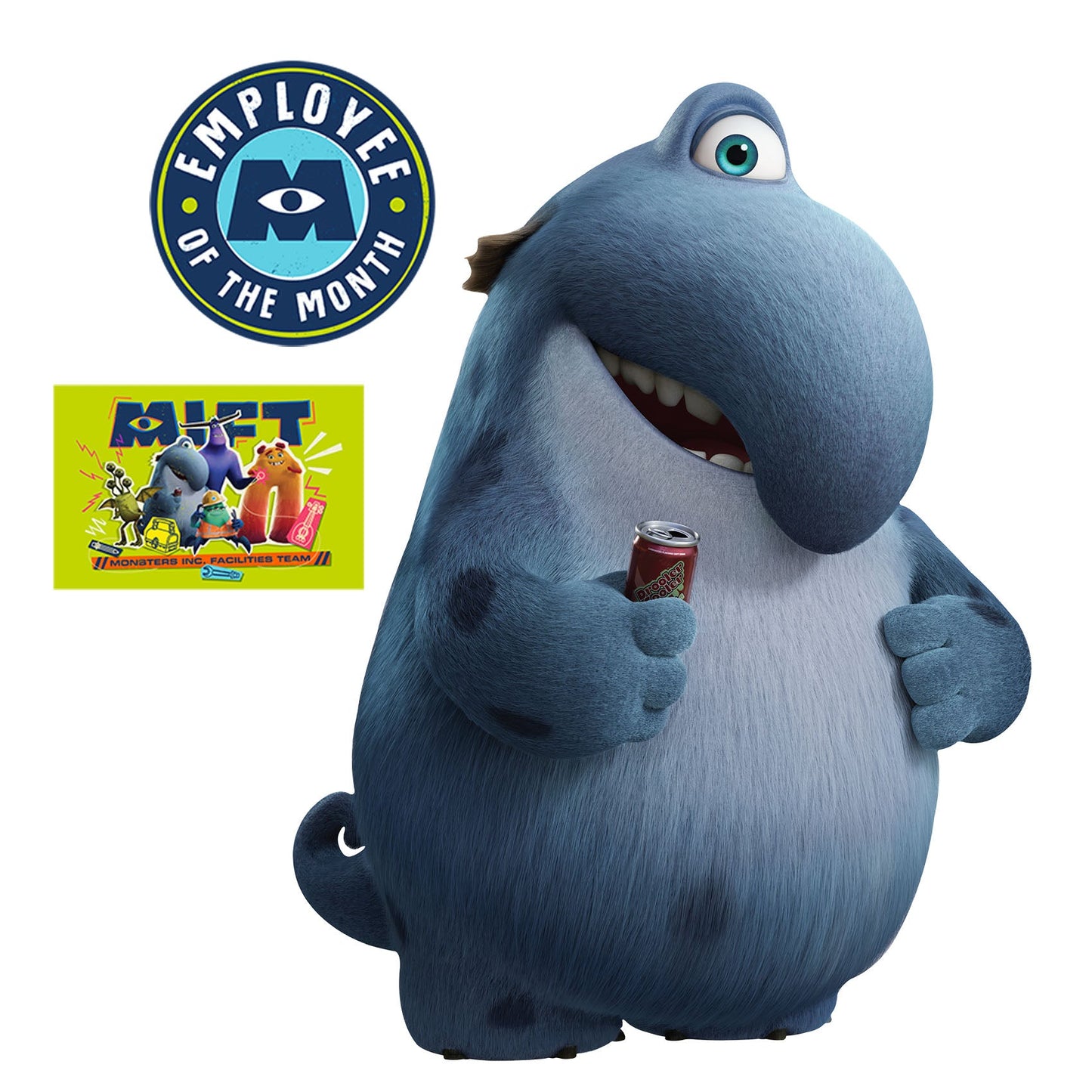 Monsters at Work: Fritz RealBig        - Officially Licensed Disney Removable Wall   Adhesive Decal