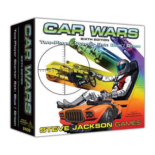 Car Wars - Two Player Starter Set: Blue / Green - Board Game