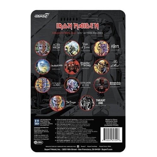 Super7 Iron Maiden Reaction Figure (Glow) (AE Exclusive) - Select Figure(s)