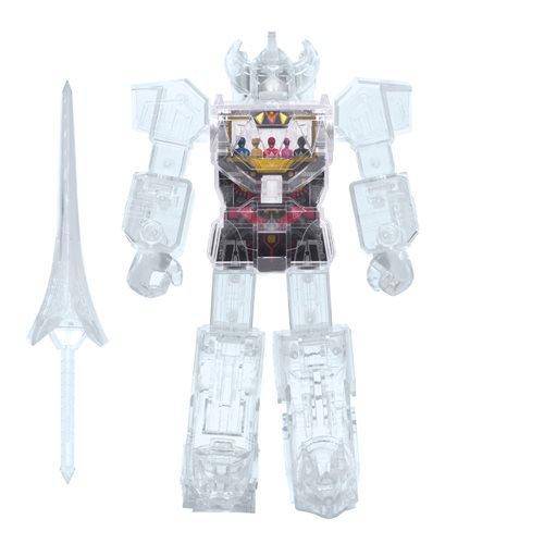 Super7 Mighty Morphin Power Rangers Clear Megazord Super Cyborg Vinyl Figure