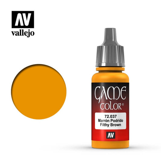 Vallejo Game Color Paint: Filthy Brown (17ml)