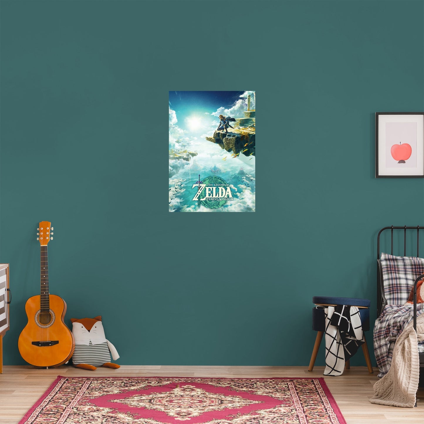 Zelda: Tears of the Kingdom: Link Poster        - Officially Licensed Nintendo Removable     Adhesive Decal