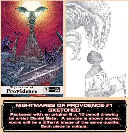 Nightmares Of Providence #1 Original Art Sketched Variant (Mature) (