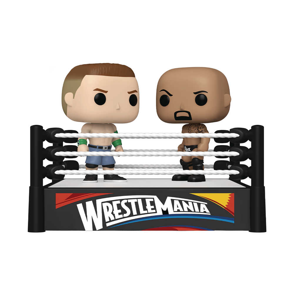 Pop Moment WWE Cena vs Rock Vinyl Figure