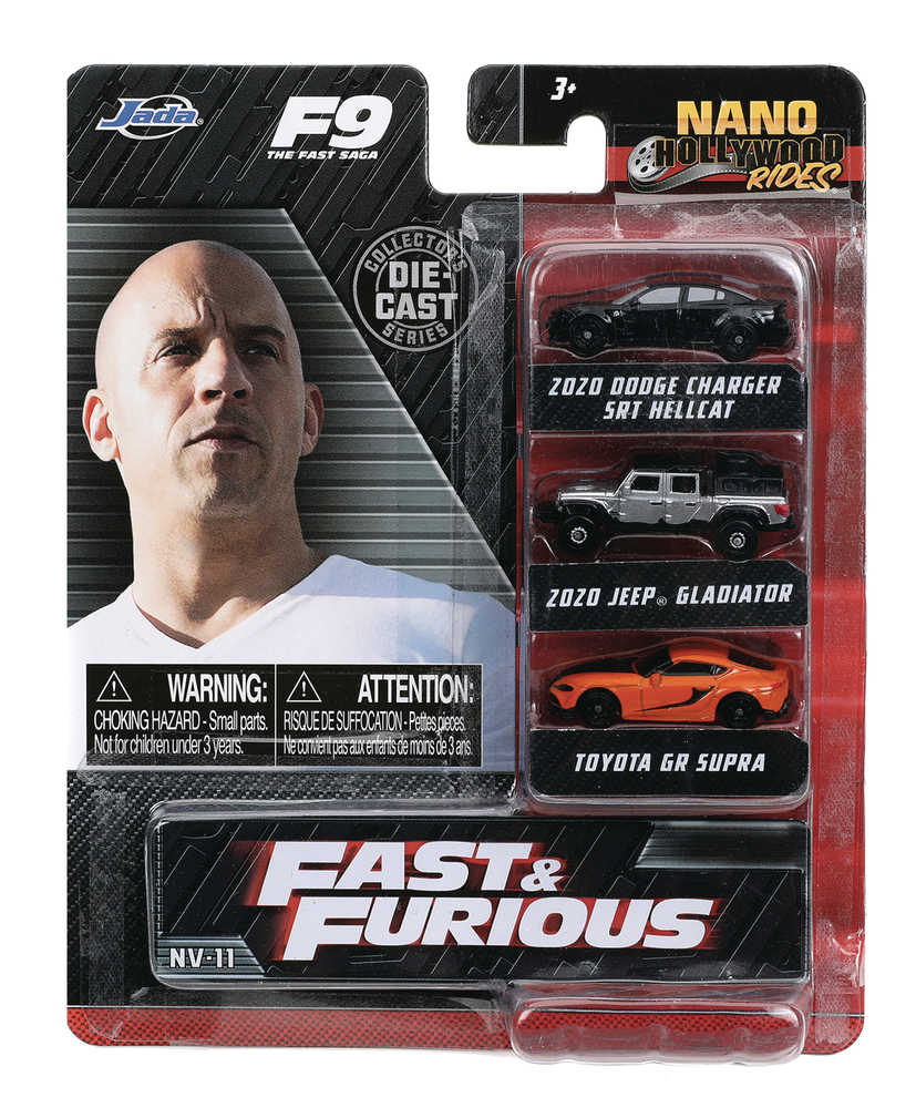 Nano Hollywood Rides Fast & Furious 3 Pk F9