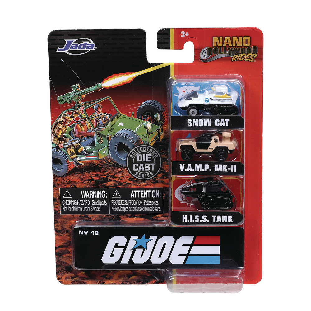 Nano Hollywood Rides G.I. Joe 3 Pk