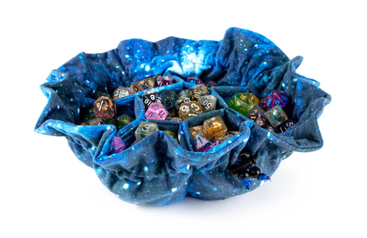 UNIQUE! Velvet Compartment Dice Bag with Pockets