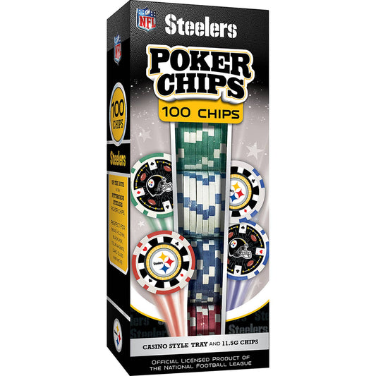 Pittsburgh Steelers NFL Poker Chips 100pc