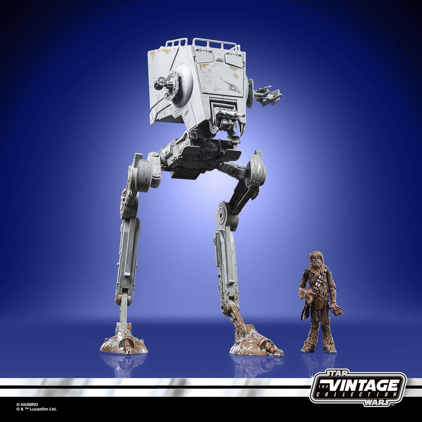 Star Wars Vintage 3-3/4in E6 At-St & Chewbacca Vehicle