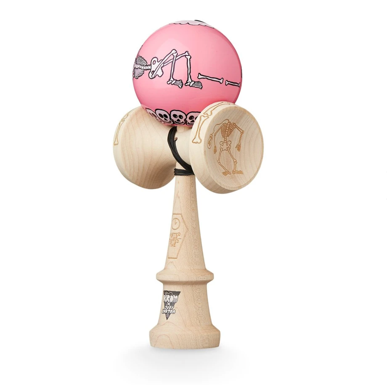 KROM JODY BARTON - SKELETONS Kendama - Pink